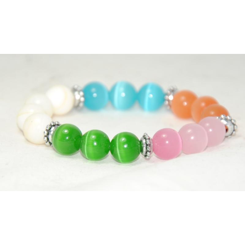 Гривна от седеф и ахат