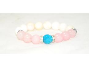 Гривна от седеф и ахат