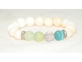 Гривна от седеф и ахат