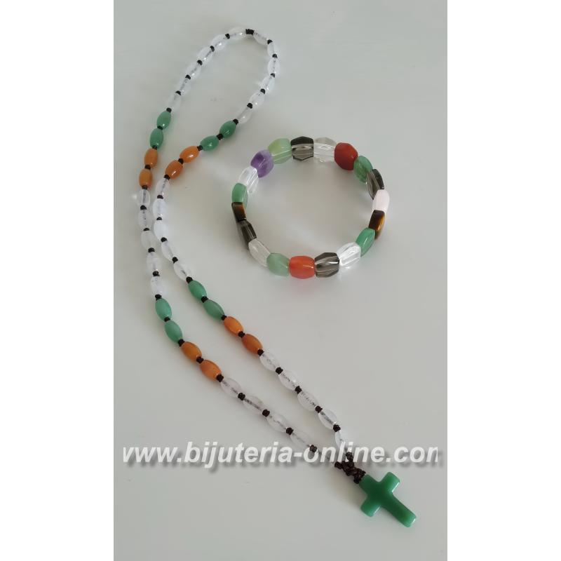 Броеница и гривна от разни камъни