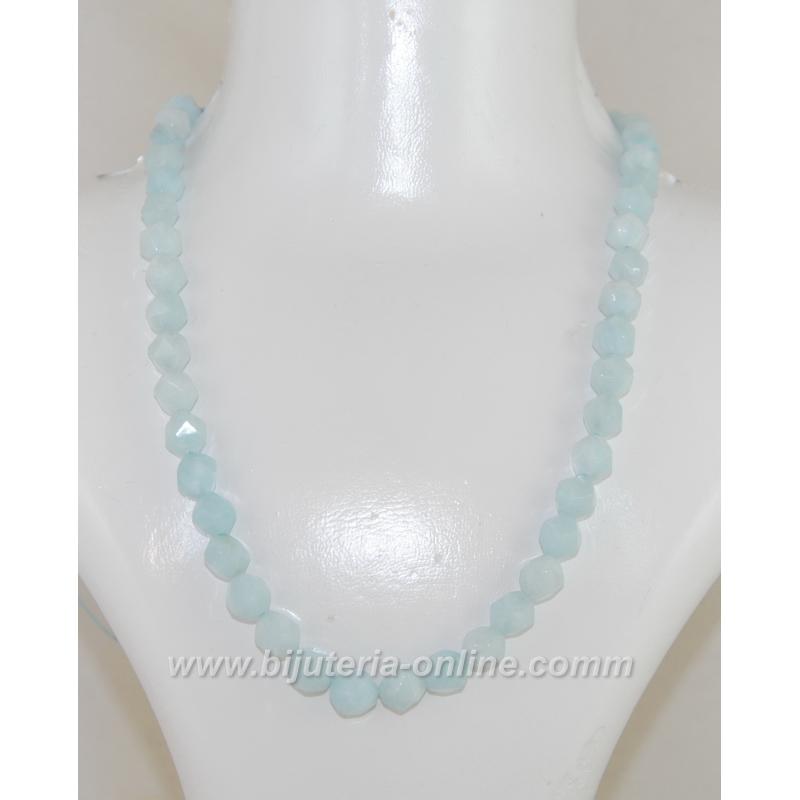 Гердан от аквамарин