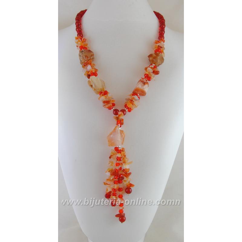 Гердан от карнеол