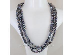 Гердан от черни перли