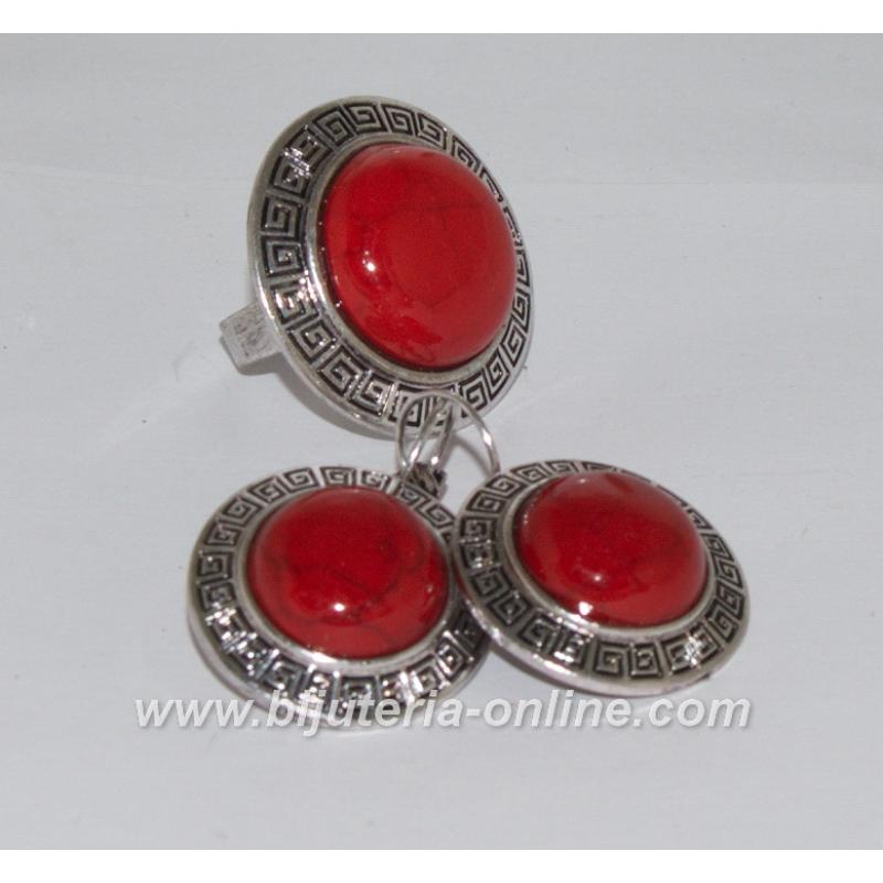 Пръстен и обеци от корал