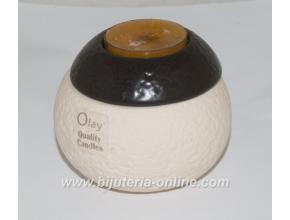 Свещ в керамична купа