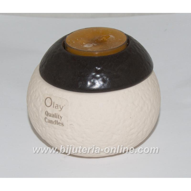 Свещ в керамична купа