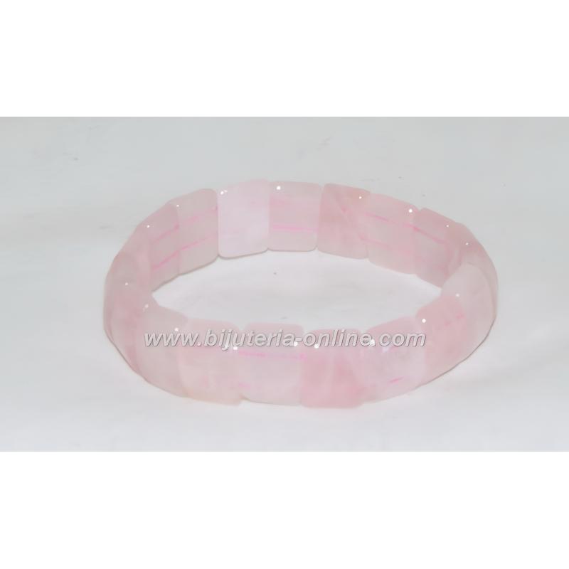 Гривна от розов кварц