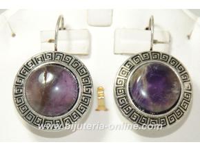 Обеци от аметист