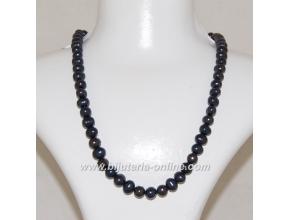 Гердан от черни перли