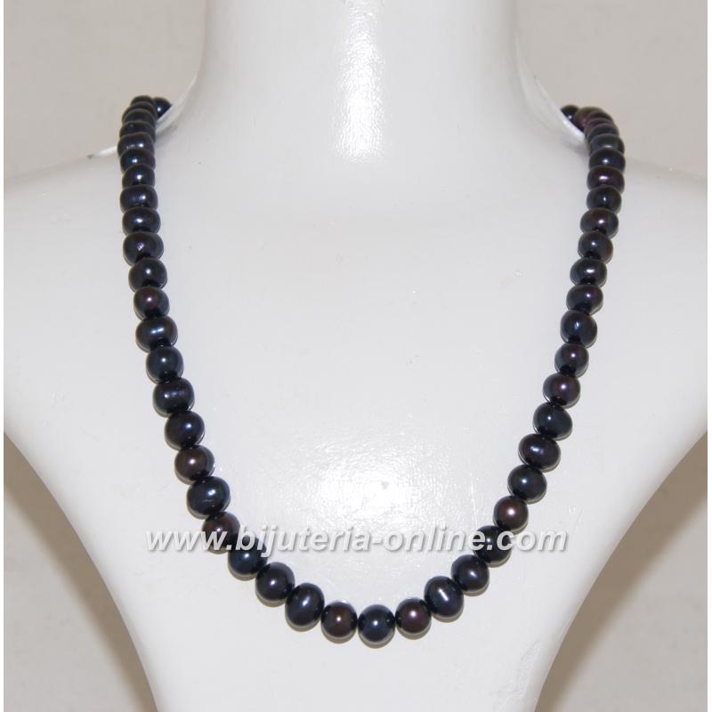 Гердан от черни перли