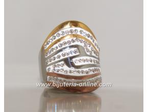 Пръстен медицинска стомана - циркон