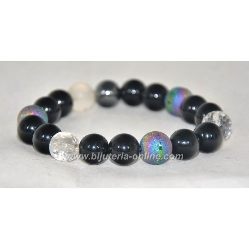 Гривна от оникс и ахат