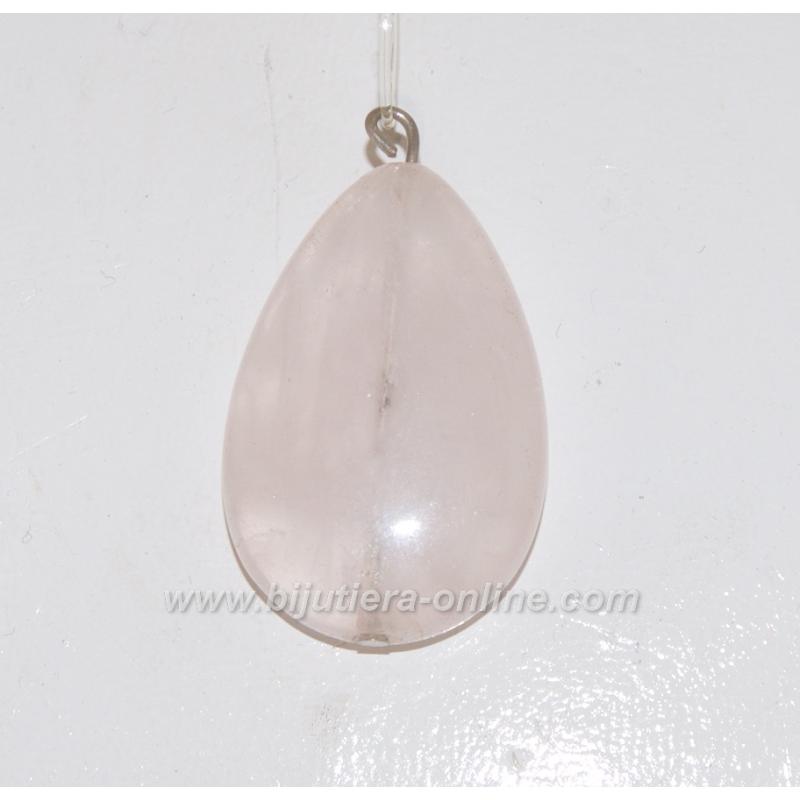 Висулка от розов кварц