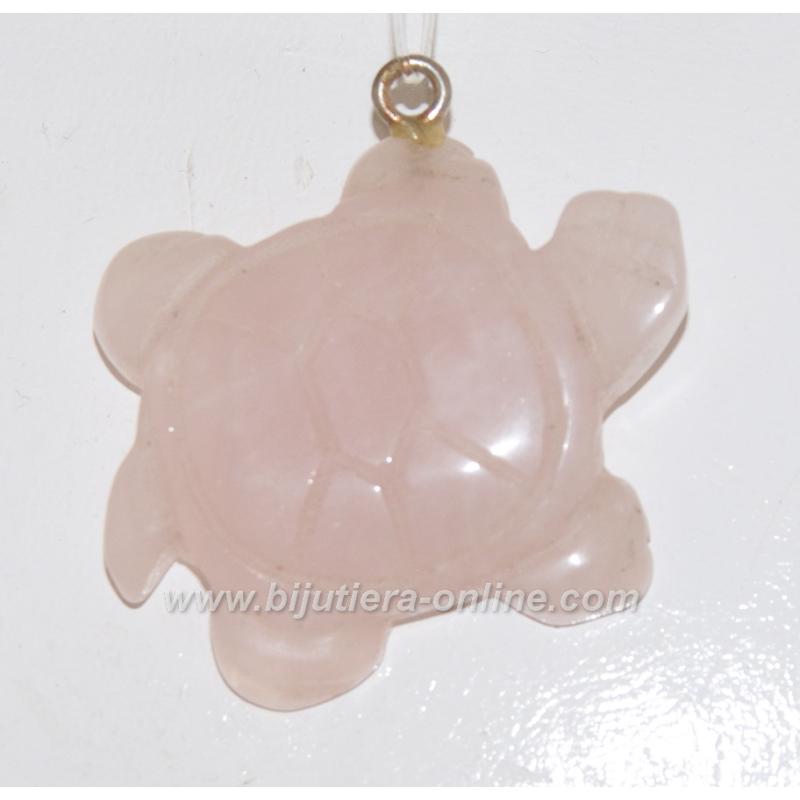 Висулка от розов кварц