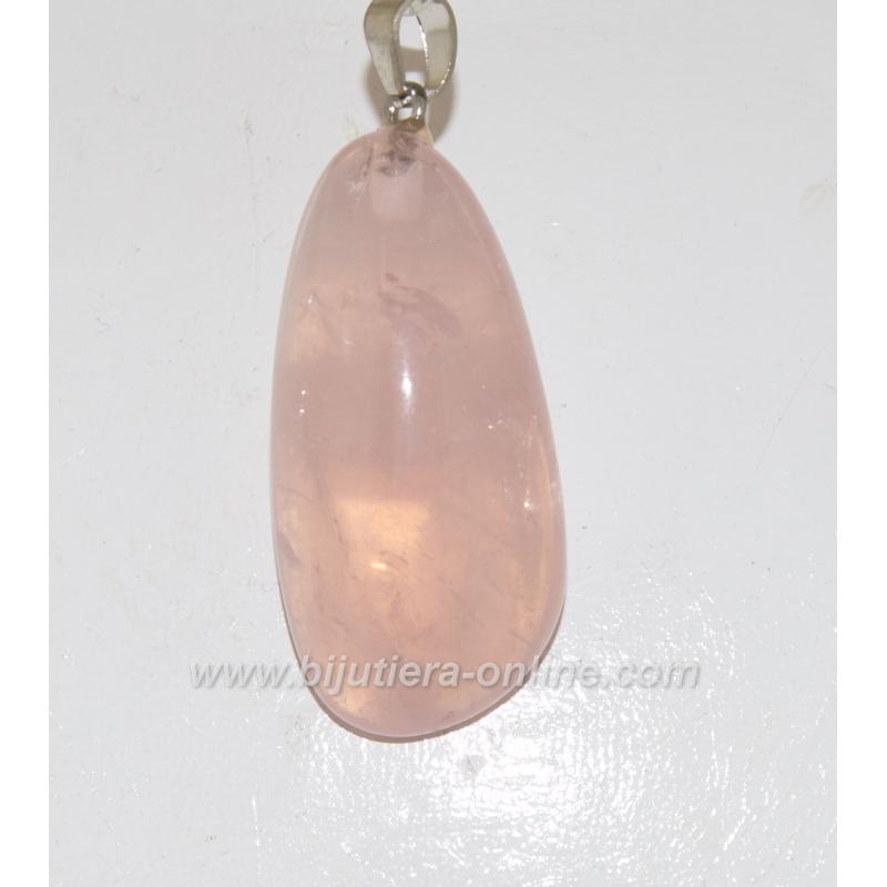 Висулка от розов кварц