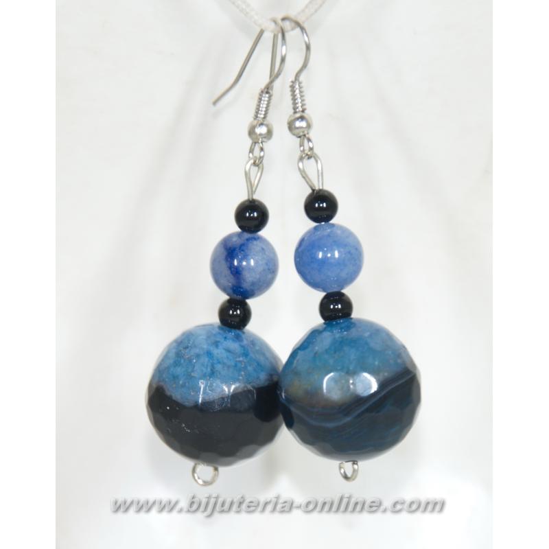 Обеци от ахат