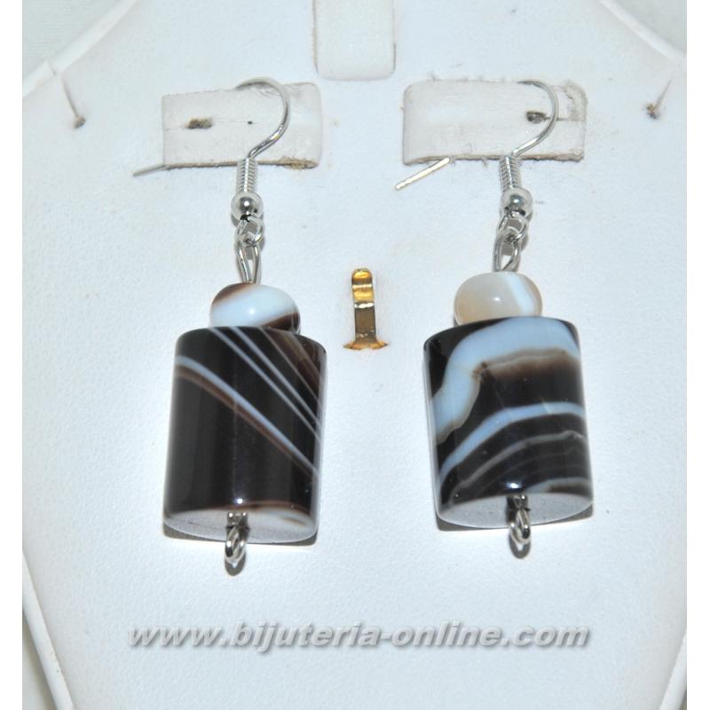 Обеци от сардоникс