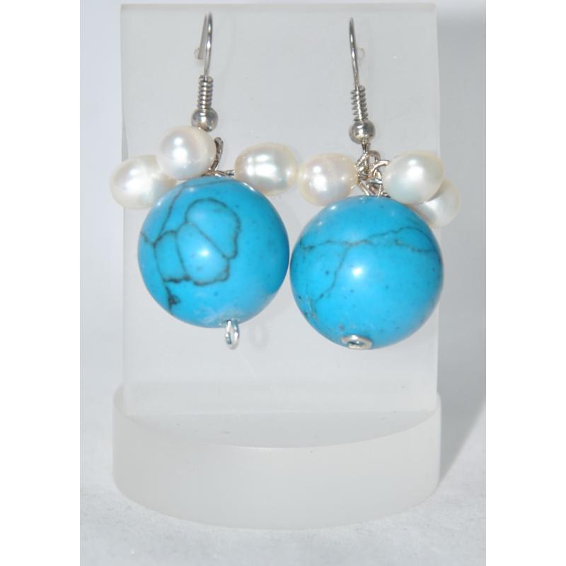 Обеци от тюркоаз