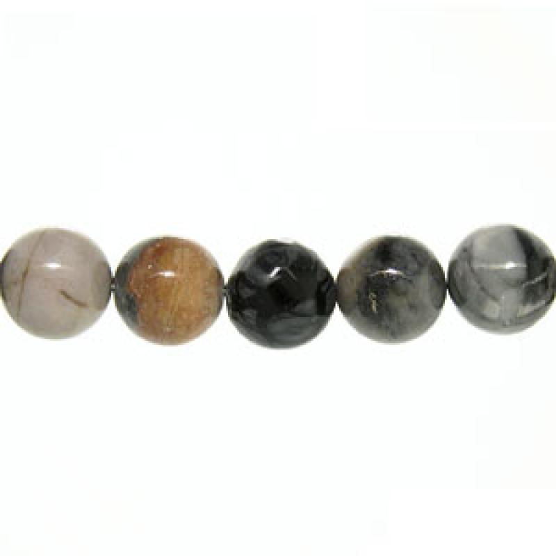 Мъниста от ахат - 6 бр.