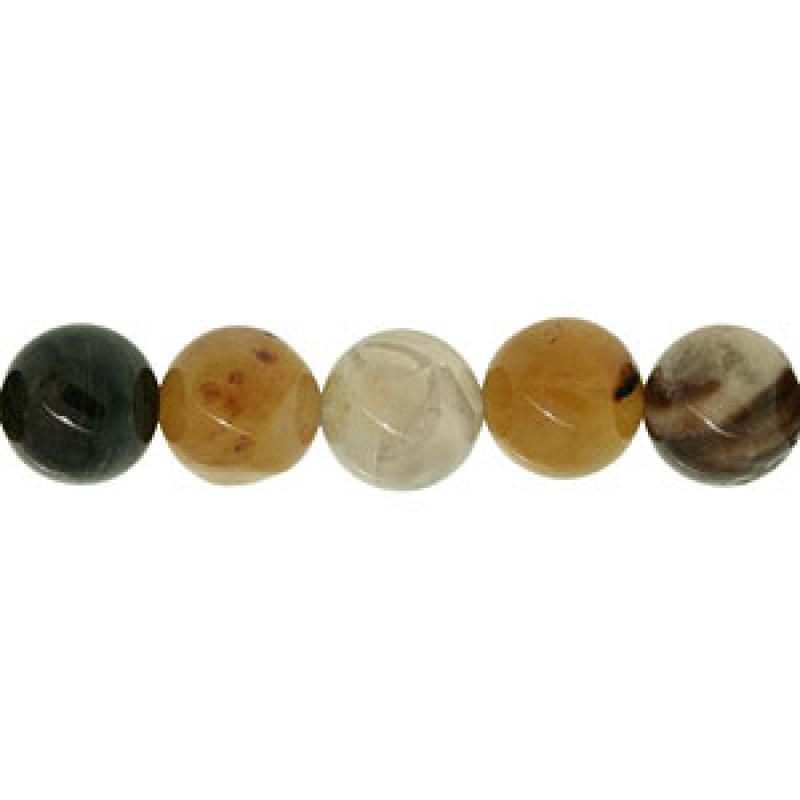 Мъниста от ахат - 6 бр.