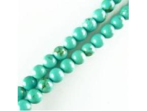 Мъниста от тюркоаз - 6 бр.