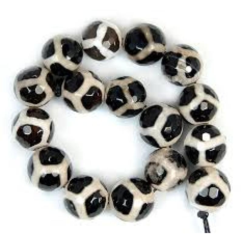 Мъниста от ахат - 6 бр.