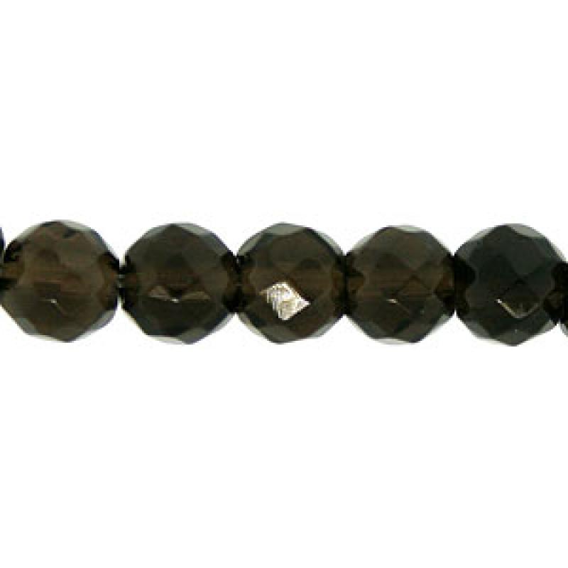 Мъниста от фасетиран кварц - 6 бр.