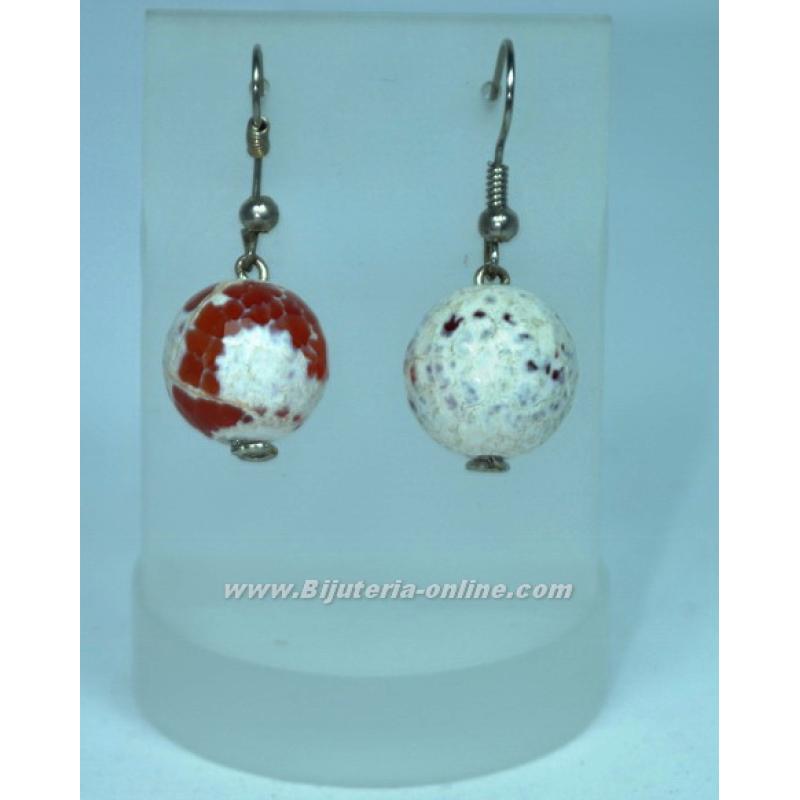 Обеци от ахат