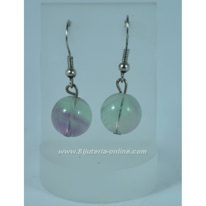 Обеци от флуорит