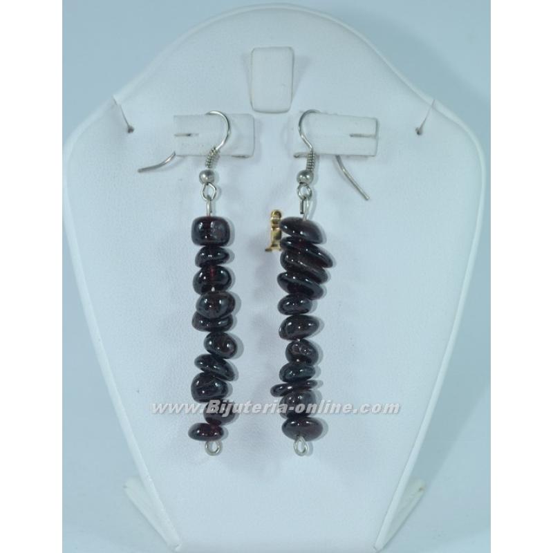 Обеци от гранат