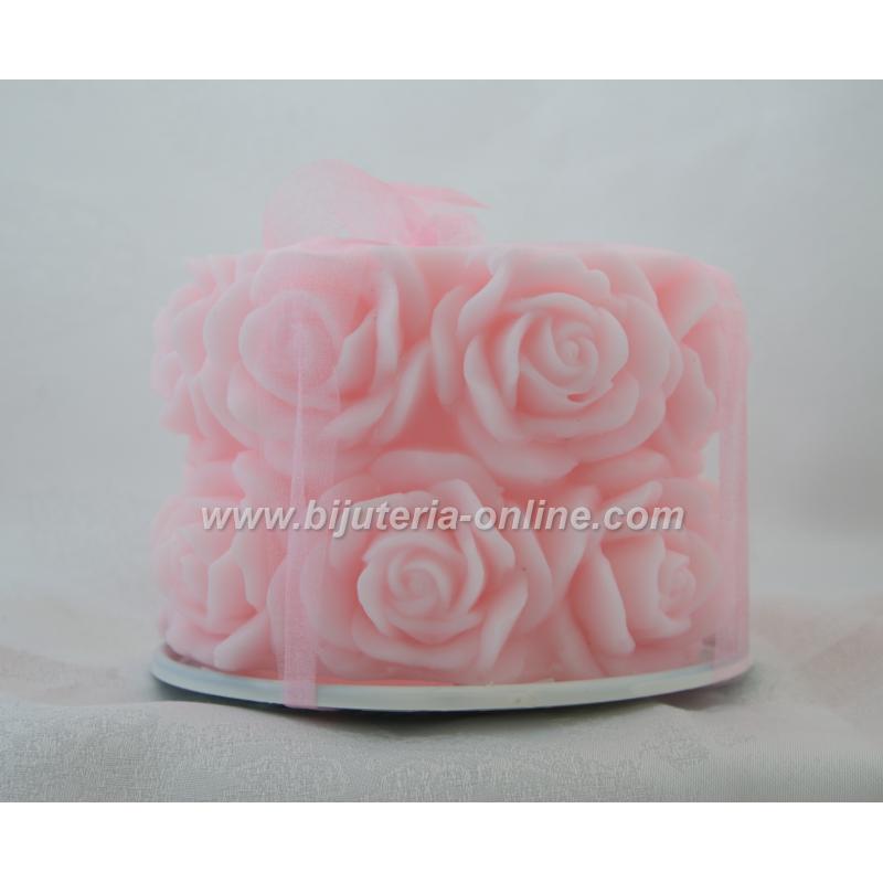 Фенер Свещник - розова роза