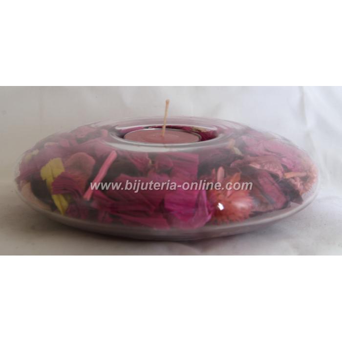 Стъклен Свещник - различни цветове