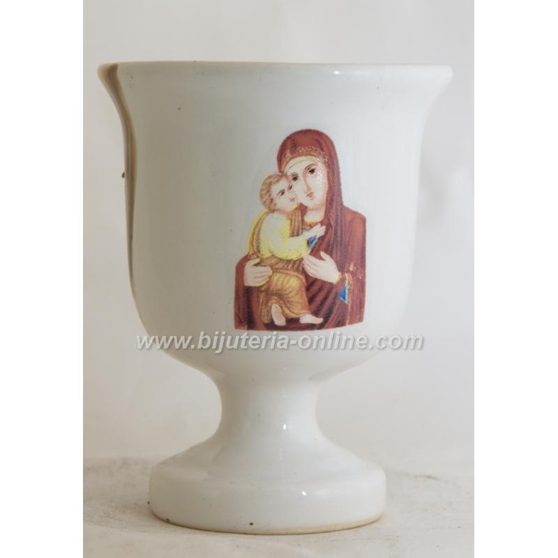 Църквна Керамчина Свещ - Богородица