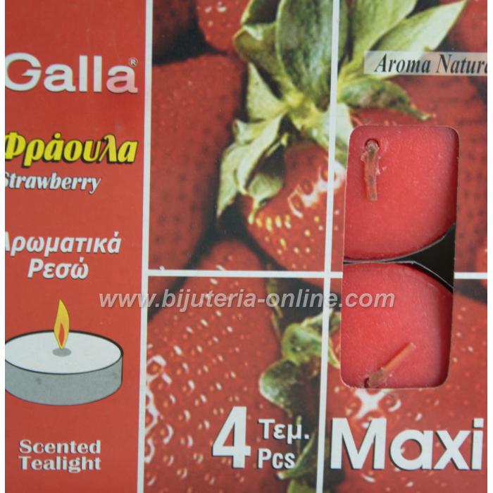 Ароматни (МАКСИ) Чаени Свещи - гардения, канела, жътва, ябълка, ягода, череша