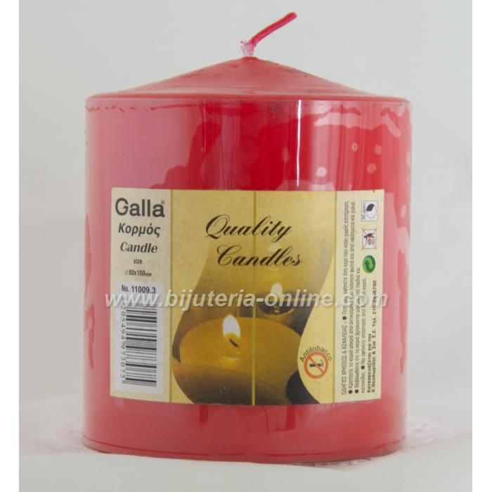 Стълбова Свещ - черен, червен