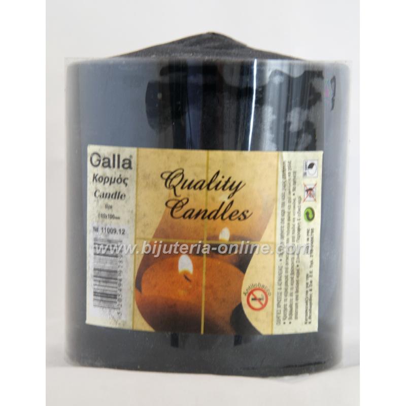 Стълбова Свещ - черен, червен