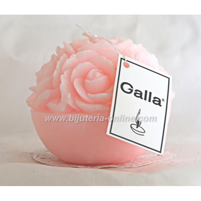 Текстурирана Топка Свещ (полурозова-розова)