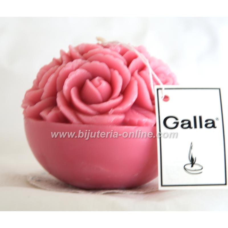 Текстурирана Топка Свещ (полурозова-розова)