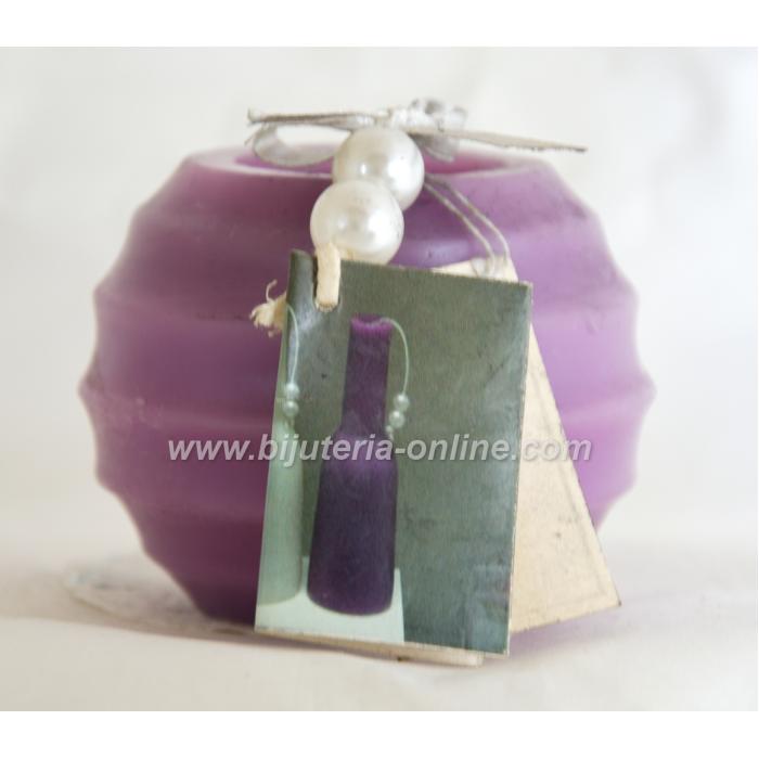 Декоративна Свещ - (черна, лилава, бяла)